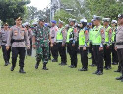 Gelar Apel Siaga May Day 2026, Kapolres Halut Tekankan Pengamanan Humanis