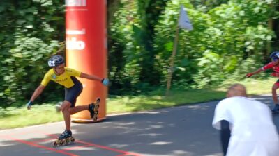 Usai Borong Emas 1.000 Meter, Halut Kembali Sabet Gelar Juara Nomor 500 Meter Sepatu Roda PORPROV V Malut