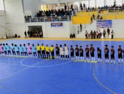 Halut Raih Kemenangan Kedua Usai Taklukkan Halsel 2-0 di Cabor Futsal PORPROV V Malut