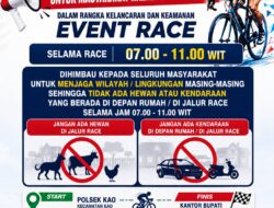 Sukseskan Race Balap Sepeda Porprov V, Warga Halmahera Utara Diajak Jaga Jalur Kao–Tobelo Tetap Aman