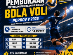 Resmi Dibuka, Cabor Bola Voli Porprov V Malut 2026 Hadirkan Tiga Laga Putra di Tobelo