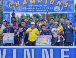 Bupati Piet Tutup Pemuda Cup IV, 128 Tim Semarakkan Galela