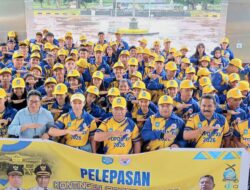Bupati Piet Lepas 203 Kontingen Halut ke POPDA XII