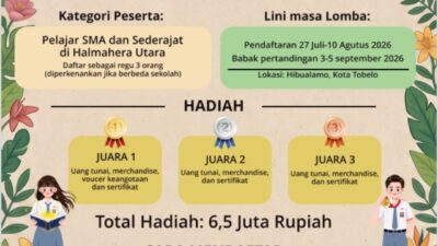 Festival Kehatimu Hadir di Tobelo, Pelajar Diajak Adu Wawasan Lingkungan Berhadiah Rp6,5 Juta