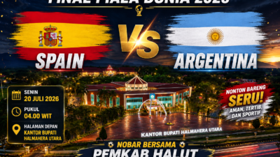 Halut Gelar Nobar Final Spanyol vs Argentina