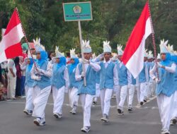 66 Pelajar SMP Meriahkan Gerak Jalan Indah HUT ke-81 RI di Tobelo
