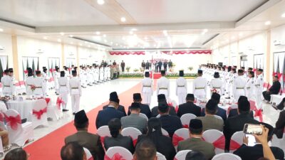 Paskibraka Halmahera Utara 2026 Resmi Dikukuhkan, Ini Pesan Bupati Piet
