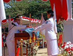 HUT ke-81 RI di Halut: Bupati Piet Pimpin Upacara, 2.480 Pekerja Rentan Terima Santunan BPJS
