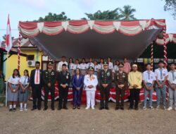 Bupati Piet Pimpin Upacara Penurunan Bendera HUT ke-81 RI di Tobelo Selatan
