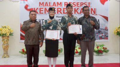 Malam Resepsi HUT RI ke-81, Bupati Piet Hein Babua Apresiasi Paskibraka Halmahera Utara