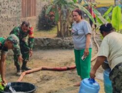 El Nino Berdampak, Kodim 1508/Tobelo dan Pemkab Halut Salurkan Air ke Kokotajaya