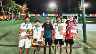 Bawa Nama PELTI Halut, Azraf Sukses Raih Juara III Tennis Goversary di Ternate