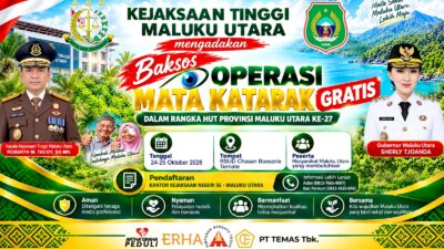 Kejati Malut Gelar Operasi Katarak Gratis, Kajari Halut Ajak Warga Mendaftar