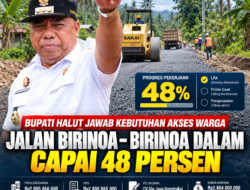 Bupati Halut Jawab Kebutuhan Akses Warga, Jalan Birinoa–Birinoa Dalam Capai 48 Persen