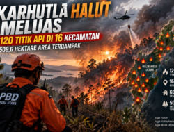 Karhutla Halut Meluas, 120 Titik Api Terdeteksi di 16 Kecamatan