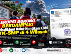 Erupsi Dukono Berdampak! Disdikbud Halut Hentikan KBM TK-SMP di 4 Wilayah