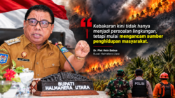 Karhutla Ancam Lahan Produktif, Bupati Halut Dorong Sinergi TNI-Polri dan Pemda