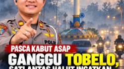 Kabut Asap Ganggu Tobelo, Satlantas Halut Ingatkan Pengendara Nyalakan Lampu